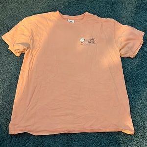 Simply Southern American flag shirt with dog